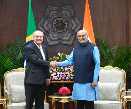 VP Radhakrishnan and Brazilian counterpart discuss enhancing ties in defence, connectivity VP Radhakrishnan and Brazilian counterpart discuss enhancing ties in defence, connectivity