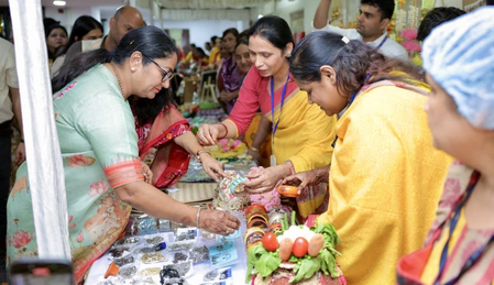 Delhi CM Rekha Gupta joins Diwali fair, encourages women sellers
