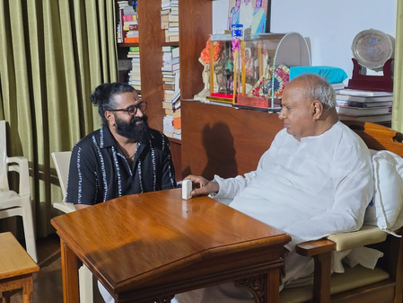 Rishab Shetty 'honored' to meet former Prime Minister HD Deve Gowda post Kantara Chapter 1 success Rishab Shetty 'honored' to meet former Prime Minister HD Deve Gowda post Kantara Chapter 1 success