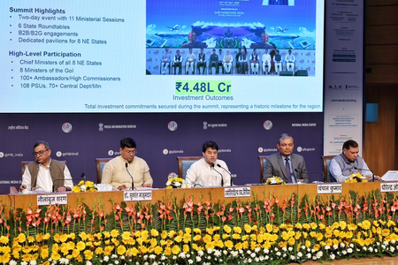 Centre’s funding of projects in northeast jumped 74 pc to Rs 3,447 crore in FY 25 Centre’s funding of projects in northeast jumped 74 pc to Rs 3,447 crore in FY 25