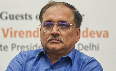 Delhi BJP chief Virendra Sachdeva slams AAP for misleading public on pollution