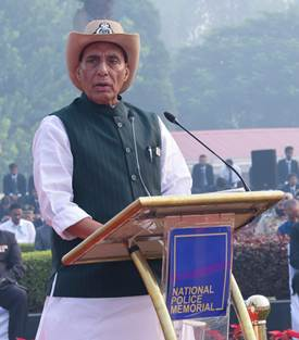 पुलिस स्मृति दिवस: रक्षा मंत्री राजनाथ सिंह ने दिया भरोसा, मार्च 2026 तक नक्सलवाद पूरी तरह हो जाएगा खत्म