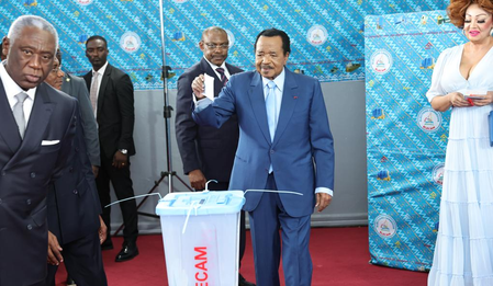 Protests erupt in Cameroon over alleged presidential election fraud Protests erupt in Cameroon over alleged presidential election fraud