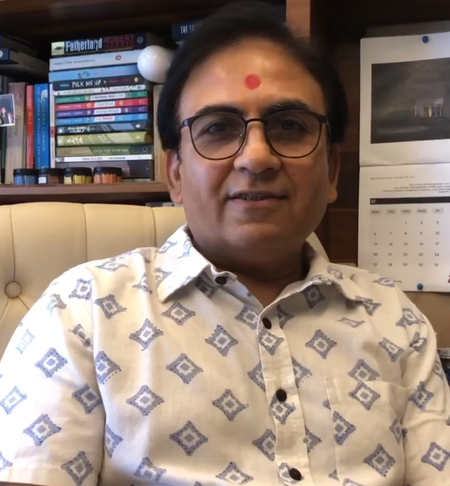 Dilip Joshi visits BAPS Mandir, offers prayers during Annakut celebration Dilip Joshi visits BAPS Mandir, offers prayers during Annakut celebration