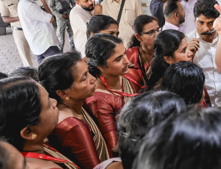 Protesting ASHA workers in Kerala march to CM Vijayan’s home