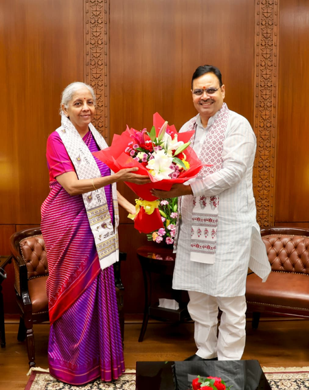 Rajasthan CM meets Union Minister Shivraj Chouhan, FM Sitharaman in Delhi Rajasthan CM meets Union Minister Shivraj Chouhan, FM Sitharaman in Delhi