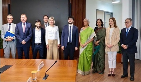 FM Sitharaman, EU team discuss ways to enhance trade and investment ties