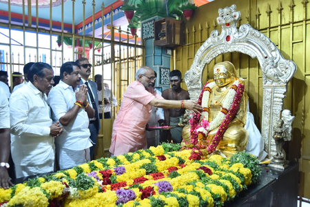 तमिलनाडु  उपराष्ट्रपति सीपी राधाकृष्णन ने महान स्वतंत्रता सेनानी मुथुरामलिंगा थेवर को किया नमन