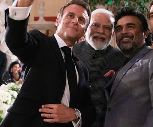 Madhavan dines with PM Modi, French President at Louvre 