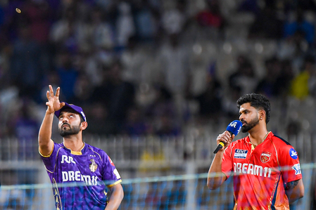 IPL 2025: Powell, Sakariya debut for KKR as PBKS elect to bat