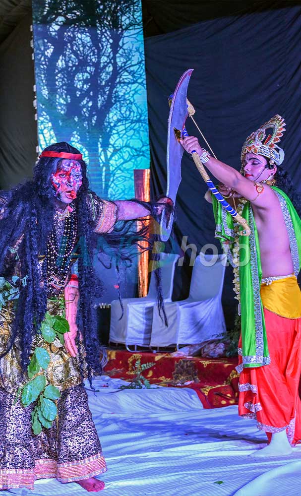 Artists perform Ram Leela in Prayagraj