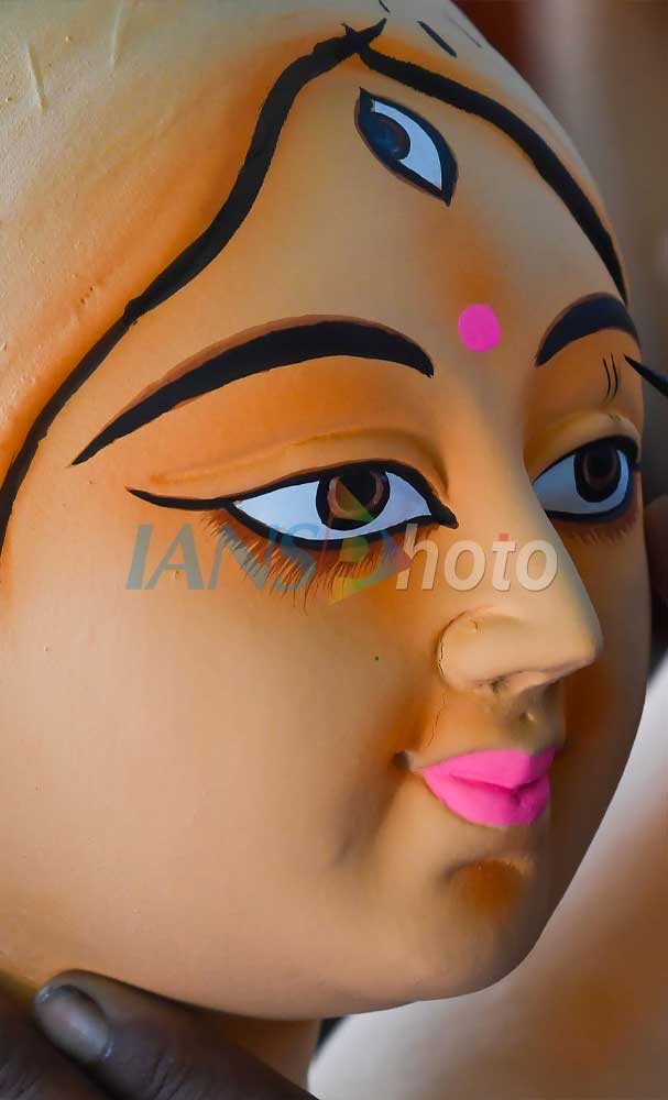 Preparations for Durga Puja festival